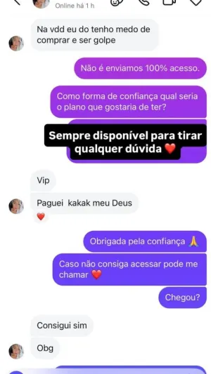 Feedback Cliente
